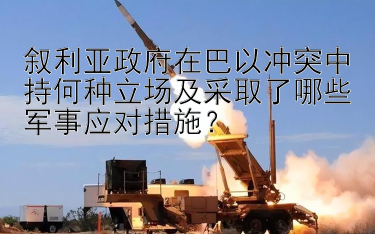 叙利亚政府在巴以冲突中持何种立场及采取了哪些军事应对措施？